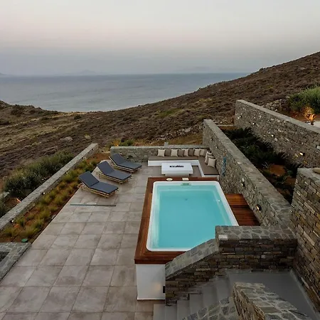 Villa Rising Moon With Sea View & Mini Pool Near Naousa