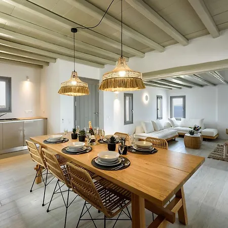 Villa Rising Moon With Sea View & Mini Pool Near Naousa Molos (Paros)