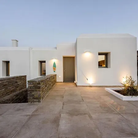 Rising Moon Near Naousa And The Villa *