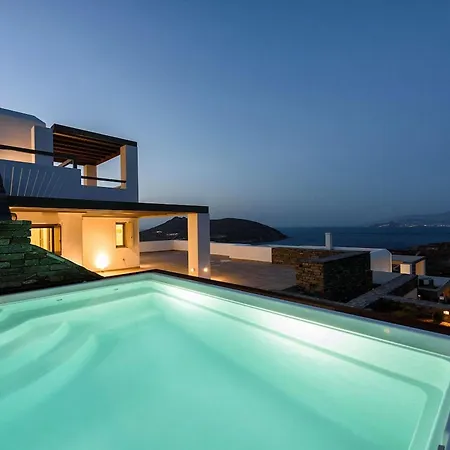 Rising Moon Near Naousa And The Villa Molos (Paros)