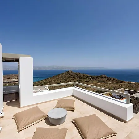 빌라 Rising Moon With Sea View & Mini Pool Near Naousa