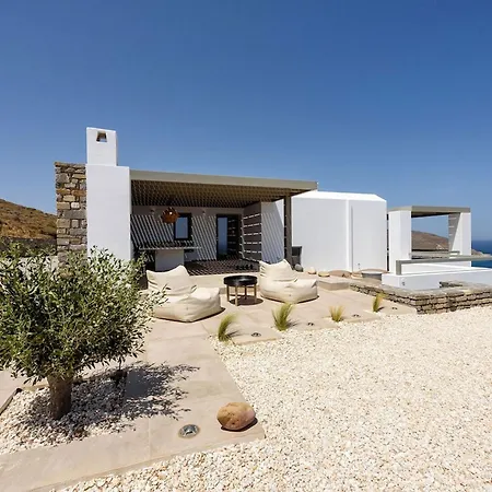 빌라 Rising Moon With Sea View & Mini Pool Near Naousa