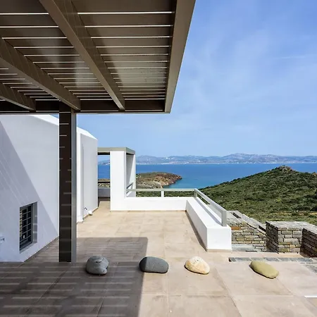 Rising Moon Near Naousa And The Villa Molos (Paros)